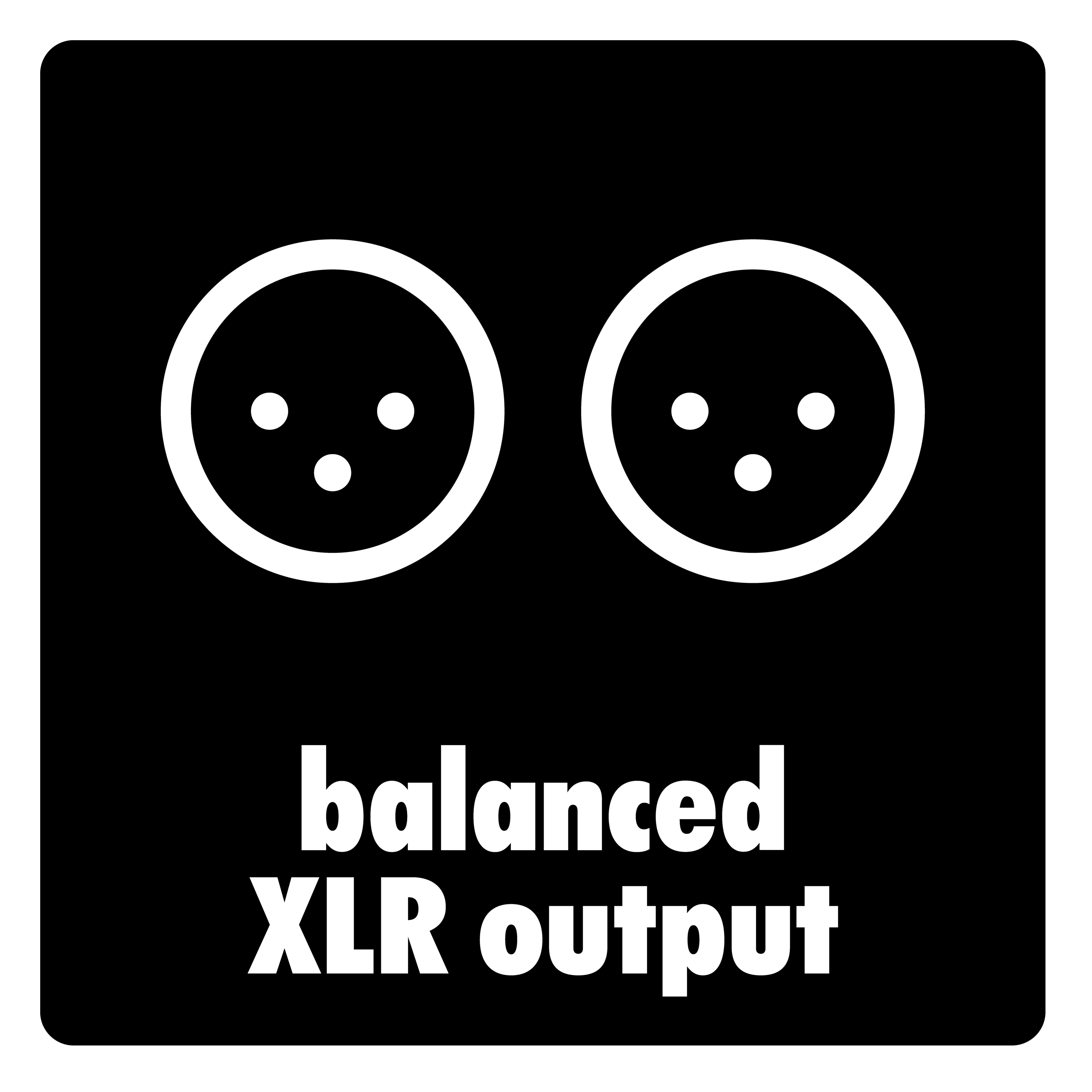 Balanced XLR outputs for clear, reliable live sound.