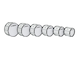 Yamaha Marching Drums MB-6300 (White)