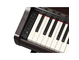 YDP-166_Dark Rosewood_keyboard_left