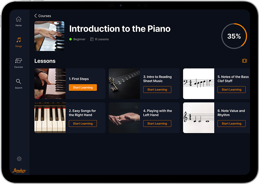 Learn notes, chords, accompaniment & more faster than ever
