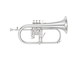 Bell: Gold brass, Finish: Silver-plated